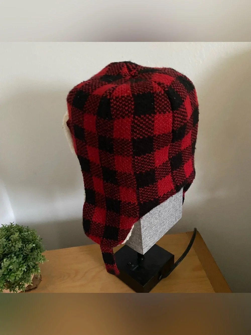 Roots kids Buffalo check trapper hat beanie toque